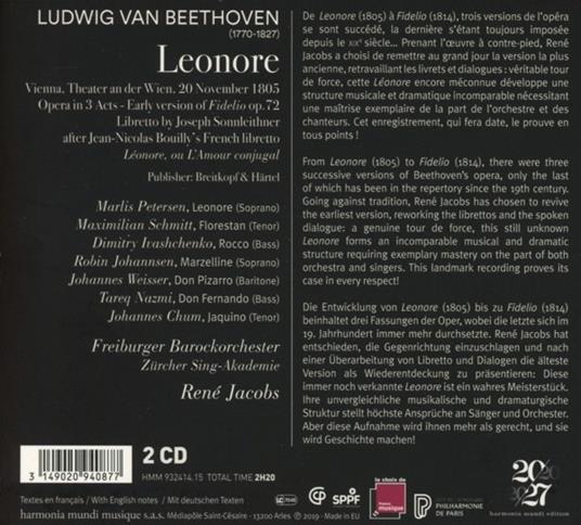 Leonore - CD Audio di Ludwig van Beethoven - 2