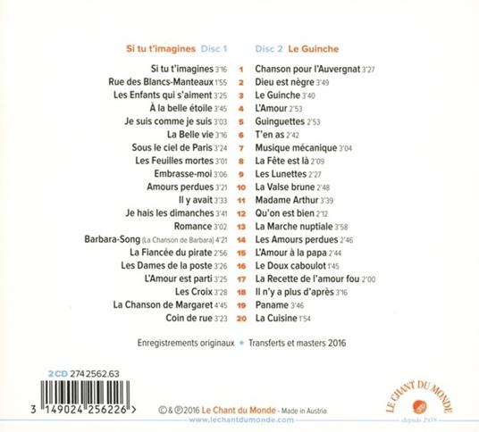 Si Tu T'Imagines-Le Guinche - CD Audio di Juliette Gréco - 2