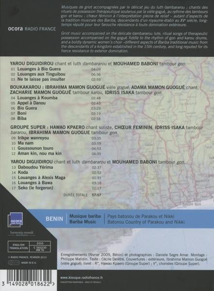 Benin - CD Audio di Yarou Diguidirou - 2