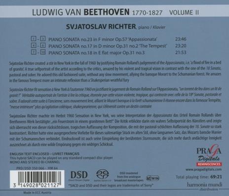 Sonates Pour Piano No.17 - SuperAudio CD di Ludwig van Beethoven - 2