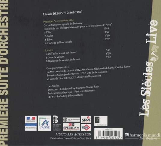 La Mer - CD Audio di Claude Debussy - 2