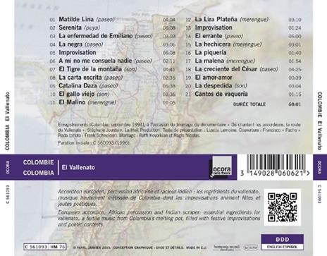 Colombia - El Vallenato - CD Audio - 2