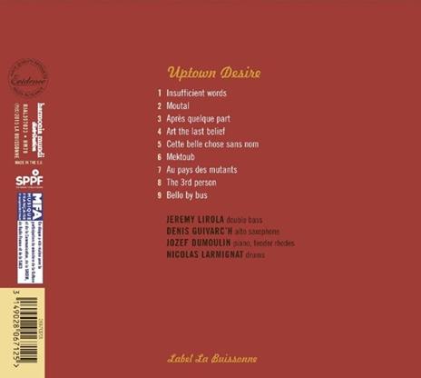 Uptown Desire - CD Audio di Jeremy Lirola - 2