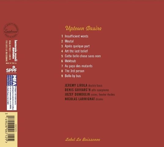 Uptown Desire - CD Audio di Jeremy Lirola - 2