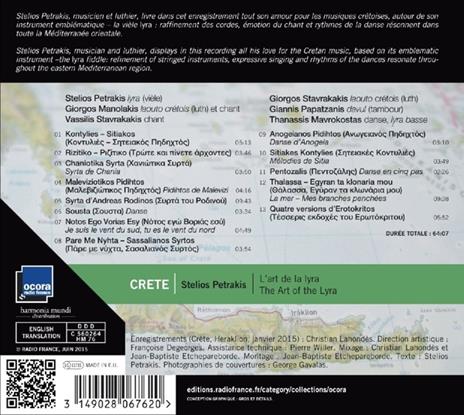 Crete. L'art de la lyra - CD Audio di Stelios Petrakis - 2