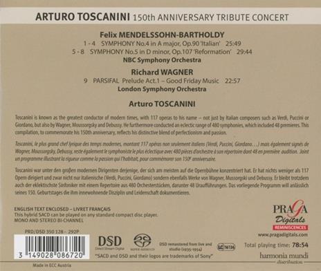 Symphonies No.4 & 5 - CD Audio di Felix Mendelssohn-Bartholdy,Arturo Toscanini - 2