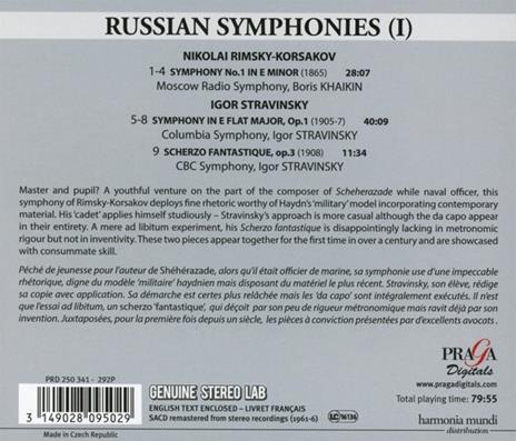 Russian Symphonies 2 - CD Audio di Igor Stravinsky,Nikolai Rimsky-Korsakov,Boris Khaikin - 2
