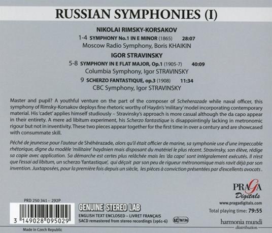 Russian Symphonies 2 - CD Audio di Igor Stravinsky,Nikolai Rimsky-Korsakov,Boris Khaikin - 2