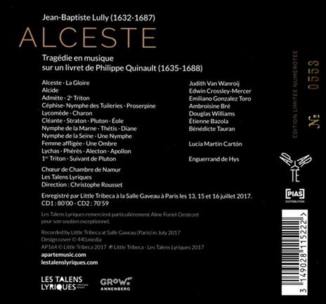 Alceste - CD Audio di Jean-Baptiste Lully,Christophe Rousset,Les Talens Lyriques - 2
