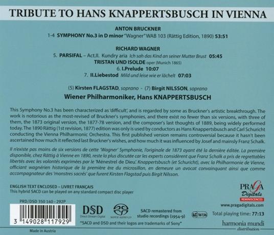 Sinfonia n.3 - SuperAudio CD di Anton Bruckner,Hans Knappertsbusch - 2