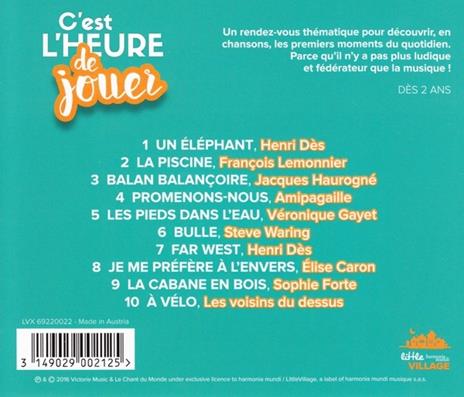 Cest l'heure de jouer - CD Audio di Henri Dès - 2