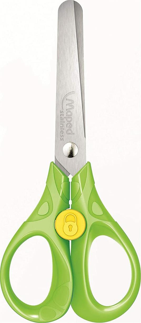 Maped- Security 13 cm Forbici per Bambini, Multicolore, 473112, Colori assortiti, 1 pezzo - 2