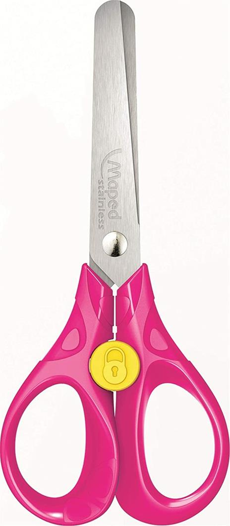 Maped- Security 13 cm Forbici per Bambini, Multicolore, 473112, Colori assortiti, 1 pezzo - 3