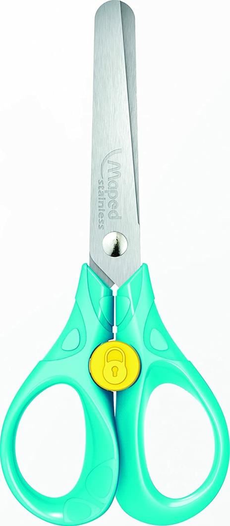 Maped- Security 13 cm Forbici per Bambini, Multicolore, 473112, Colori assortiti, 1 pezzo - 4
