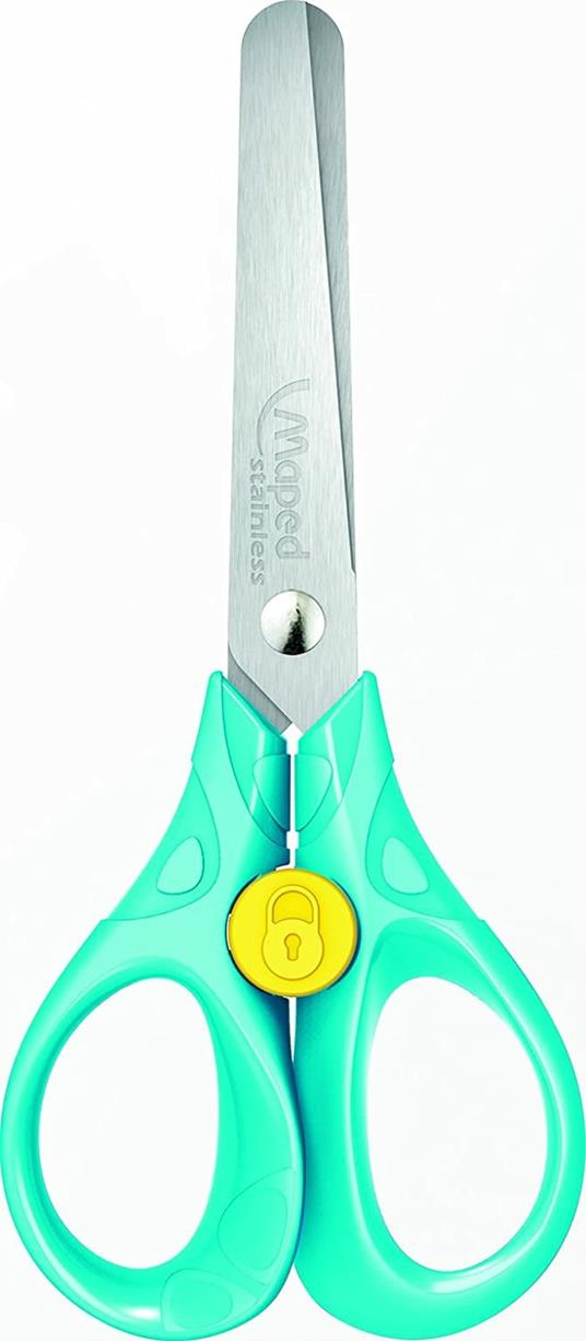 Maped- Security 13 cm Forbici per Bambini, Multicolore, 473112, Colori assortiti, 1 pezzo - 4