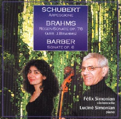 Felix Simonian / Lucine Simonian - Schubert, Brahms, Barber - CD Audio