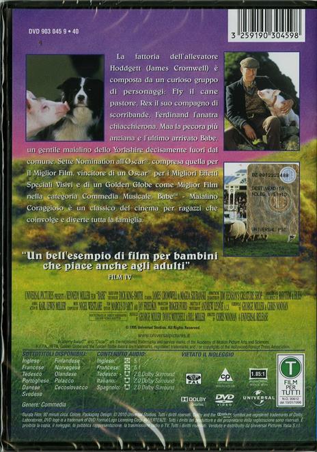 Babe maialino coraggioso di Chris Noonan - DVD - 2