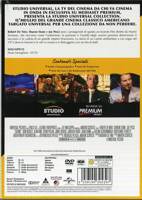 Casinò (DVD) di Martin Scorsese - DVD - 2