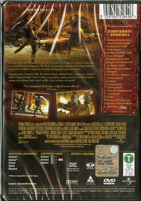 Il re scorpione di Chuck Russell - DVD - 2