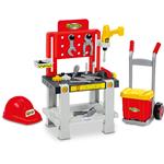 Ecoiffier: Mecanics Super Pack 3 In 1 (Banco Da Lavoro, Trolley, Elmetto)