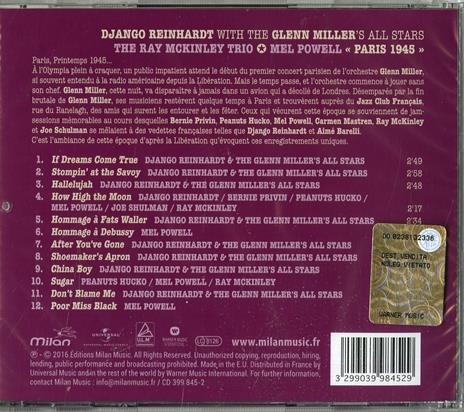 Paris 1945 - CD Audio di Django Reinhardt - 2