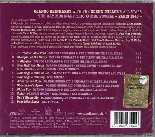 Paris 1945 - CD Audio di Django Reinhardt - 2