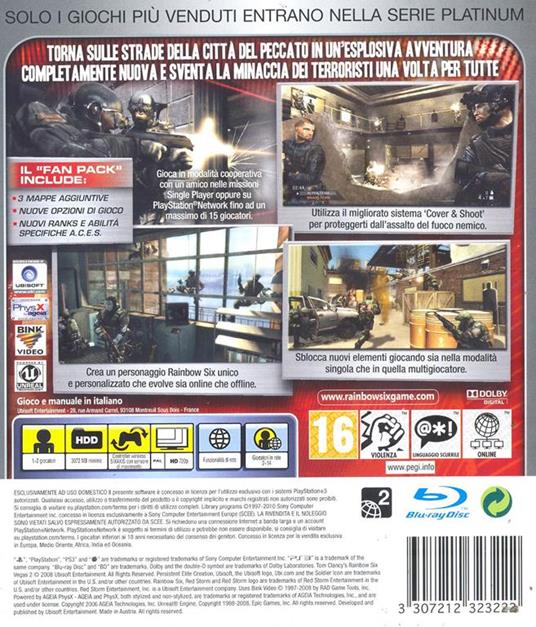 Tom Clancy's Rainbow Six Vegas 2 Complete Edition Platinum - 3