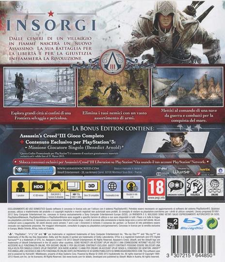 Assassin's Creed III Bonus Edition Day One - 2