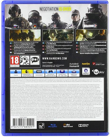 Tom Clancy's Rainbow Six: Siege (PS4) - 2