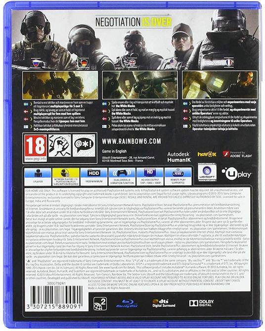 Tom Clancy's Rainbow Six: Siege (PS4) - 2