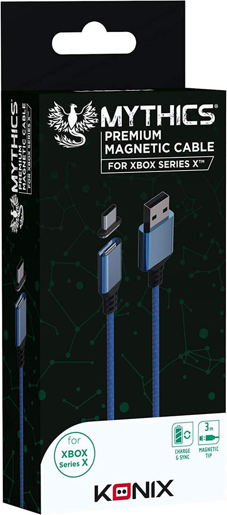 KONIX Magnetic Cable 3M Serie X Blue - 3