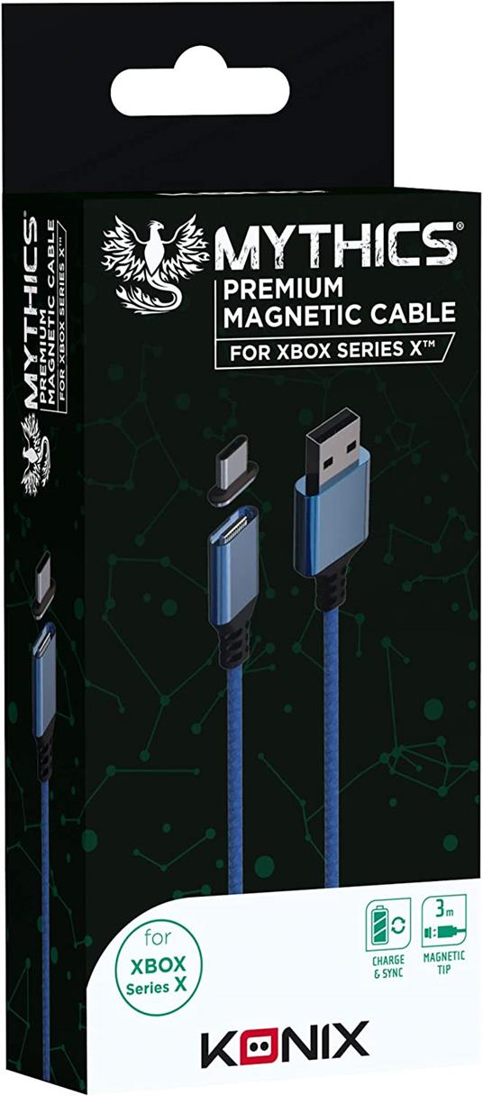 KONIX Magnetic Cable 3M Serie X Blue - 3