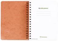 Taccuino spiralato Age Bag, My.Daily Planner 14,8x21cm 125F pre-stamp. stacc.Cognac