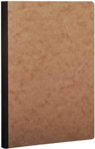 Cartoleria Quaderno Age Bag brossurato medium a righe con margine. Marrone Clairefontaine