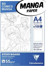 Blocco Manga Storyboard A4 55 Gr 100 Fogli