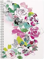 Taccuino rilegatura a spirale Clairefontaine Blooming, A4 - 21 x 29,7 cm, 148 pagine, a righe con margine, assortito