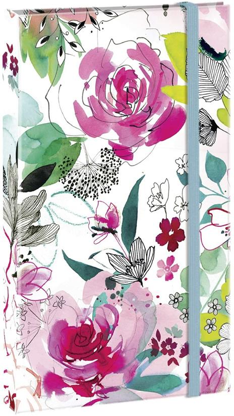 Pense bête Clairefontaine Blooming, 9,5 x 16 cm, 3 multiblocco microforato, 50 fogli, con matita