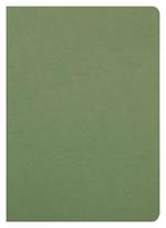 Age Bag Quaderno A4 a punto metallico 21x29,7cm, 96 pagine, a pagine bianche Verde