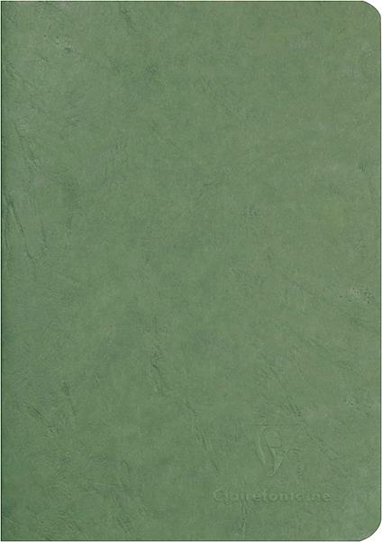 Age Bag Quaderno A5 a punto metallico 14,8x21cm, 96 pagine, a pagine bianche Verde