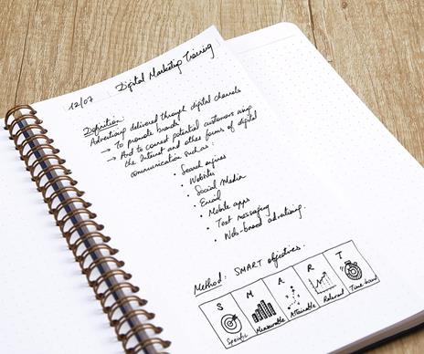 Quaderno spiralato Age Bag, My.Notes 25x19 marg.stacc 60F DOT Grigio - 5