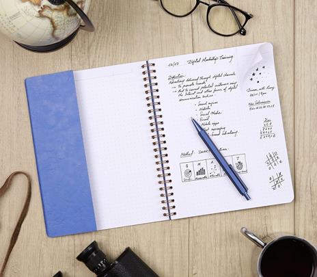 Quaderno spiralato Age Bag, My.Notes 21x29,7 marg.stacc 60F Rig. Blu - 2