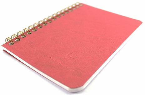 Quaderno Age Bag con spirale pocket a righe. Rosso ciliegia - 7