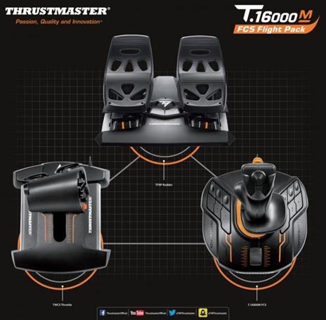 Thrustmaster T.16000M FCS Flight Pack Joystick Mac, PC Nero - 5