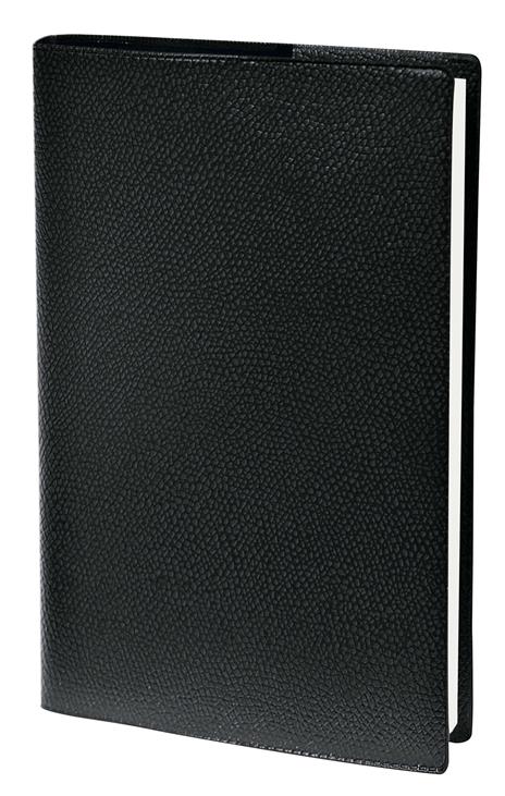Agenda settimanale 2026, Quo Vadis, 13 mesi, Rigiro, con rubrica, italiano, Impala nero - 9 x 12,5 cm 