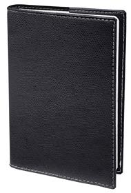 Agenda settimanale 2026, Quo Vadis, 13 mesi, Presidente, con rubrica, italiano, Club nero - 21 x 27 cm 