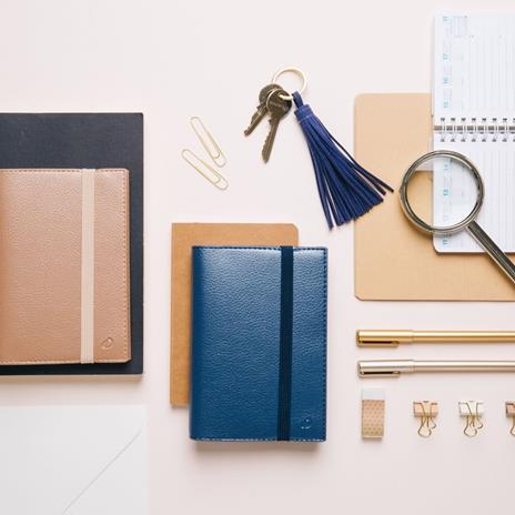Agenda settimanale 2026, Quo Vadis, 13 mesi, Time&Life POCKET, con rubrica, rosa cangiante, con elastico - 10 x 15 cm  - 3