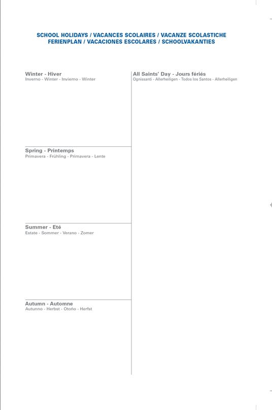 Agenda settimanale 2026, Quo Vadis, 13 mesi, Presidente, con rubrica, multingue, Equology blu - 21 x 27 cm  - 4