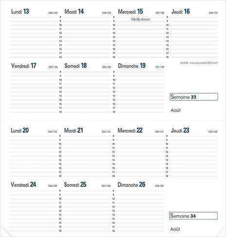 Agenda settimanale 2026, Quo Vadis, 13 mesi, Time&Life POCKET, con rubrica, argento, con elastico - 10 x 15 cm  - 2