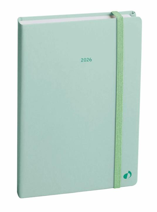 Agenda Affari 2026 Quo Vadis, 13 mesi, settimanale, Pastel verde - 10 x 15 cm 