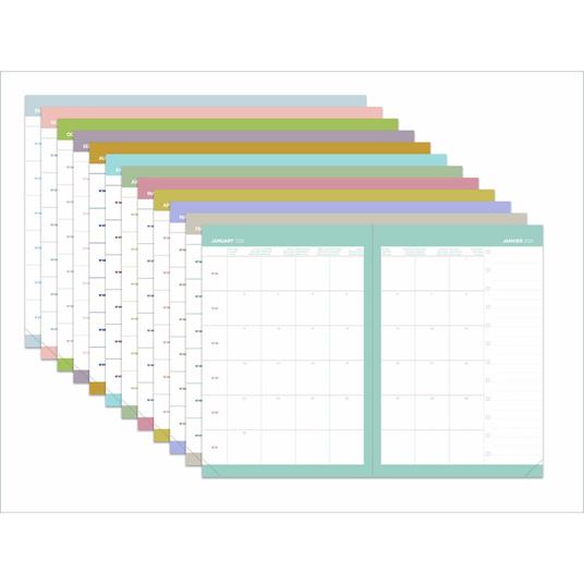 Agenda settimanale 2026, Quo Vadis, 13 mesi, Ministro calypso verde - 16 x 24 cm  - 5